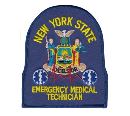 NY New York State Emergency Medical Technician Shoulder Patch