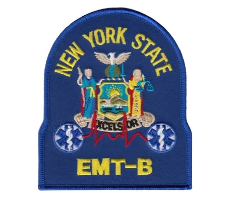 NY New York State Emergency Medical Technician Basic Shoulder Patch