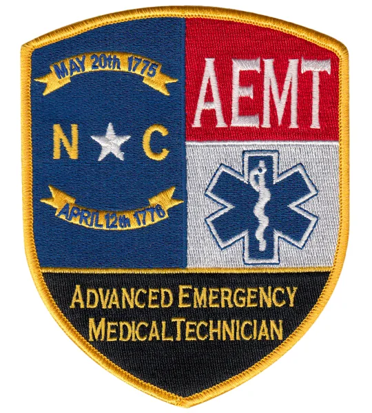 NC North Carolina Advanced Emergency Medical Technician Shoulder Patch