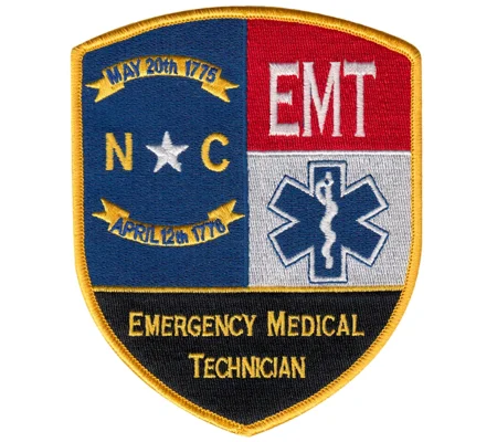 NC North Carolina Emergency Medical Technician Shoulder Patch
