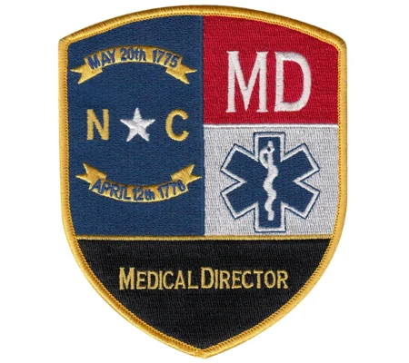 NC North Carolina Emergency Medical Director Shoulder Patch