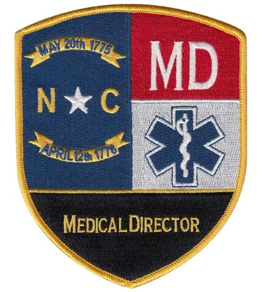 NC North Carolina Emergency Medical Director Shoulder Patch