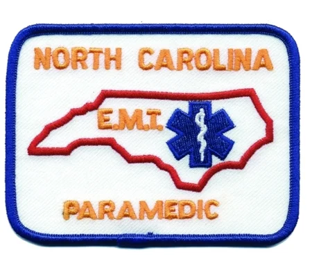 NC North Carolina Emergency Medical Paramedic Shoulder Patch