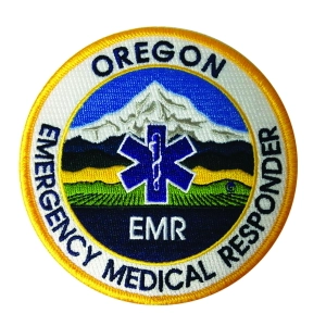 OR Oregon Emergency Medical Responder EMR Shoulder Patch