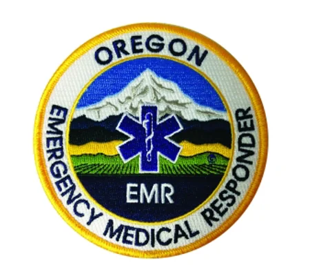 OR Oregon Emergency Medical Responder EMR Shoulder Patch