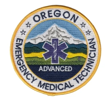 OR Oregon Emergency Medical Technician Advanced Shoulder Patch