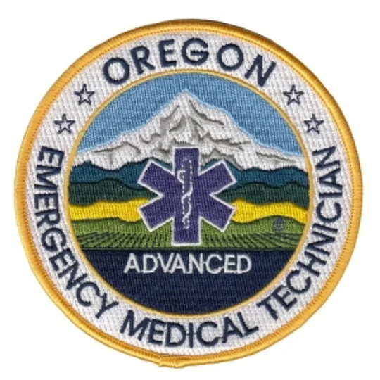 OR Oregon Emergency Medical Technician Advanced Shoulder Patch