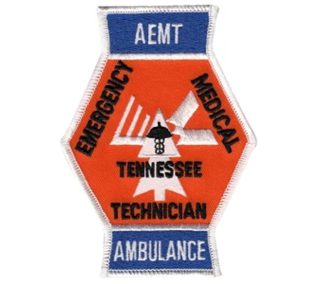 TN Tennessee Emergency Medical Technician Shoulder Patch AEMT