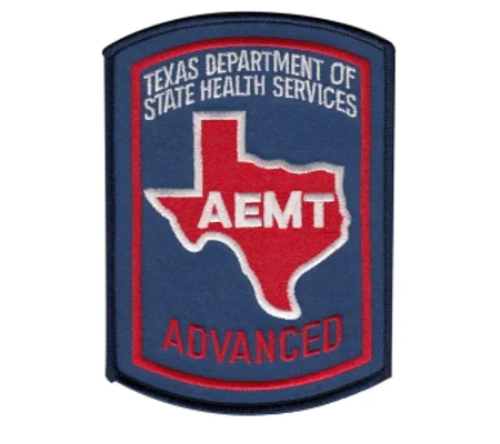 TX Texas Emergency Medical Technician Advanced Shoulder Patch