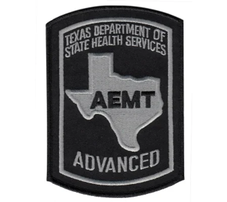 TX Texas Emergency Medical Technician Advanced Shoulder Patch Tac
