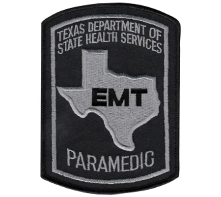 TX Texas Emergency Medical Technician Paramedic Shoulder Patch Tac