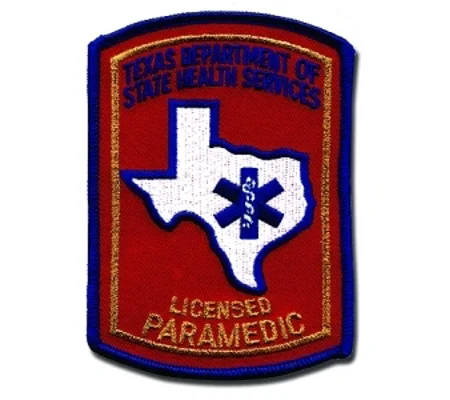 TX Texas Emergency Licensed Paramedic Shoulder Patch