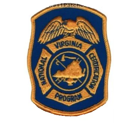 Virginia VA Fire Programs Certification VDFP Shoulder Patch
