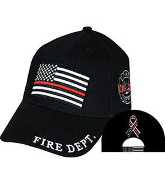 Supreme Insignia Cap Hat Fire Department Thin Red Line