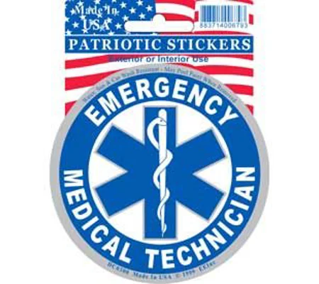 EMT Emergency Medical Technician Sticker Decal 3 1/2 Round