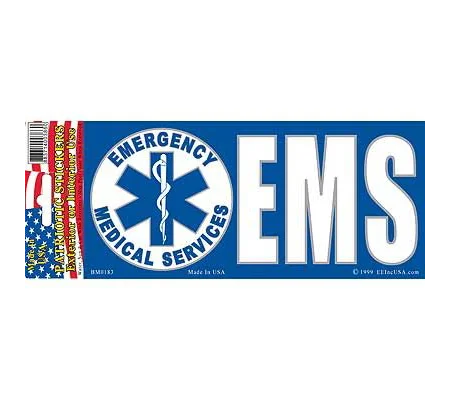 EMS Emergency Medical Services Sticker Decal 3 x 6 1/2