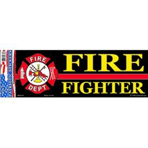 Vinyl Bumper Sticker Fire Fighter Thin Red Line