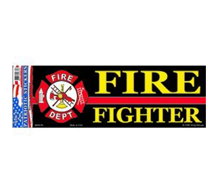 Vinyl Bumper Sticker Fire Fighter Thin Red Line