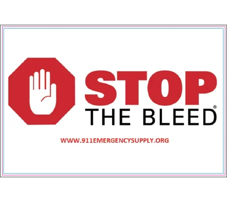 Stop the Bleed Instruction Card Illustrated Full Color 4 x 6