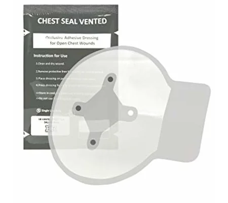 Tac Med Tactical Emergency Chest Seal Vented Pack of 1