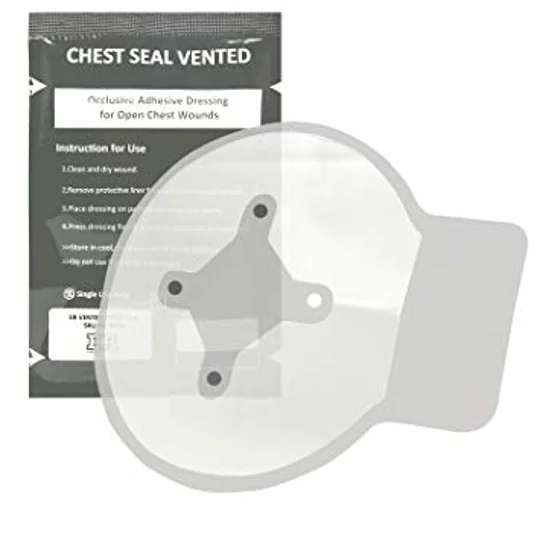 Tac Med Tactical Emergency Chest Seal Vented Pack of 1