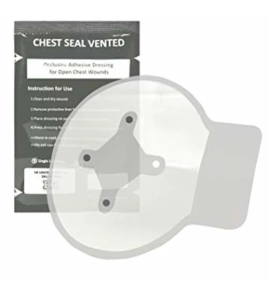 Tac Med Tactical Emergency Chest Seal Vented Pack of 1