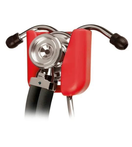 Stethoscope Hip Clip Holder for Waist Belt Red