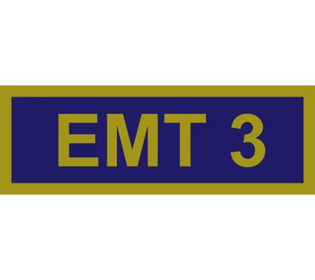AK Alaska State Emergency Medical Technician Shoulder Patch EMT 3