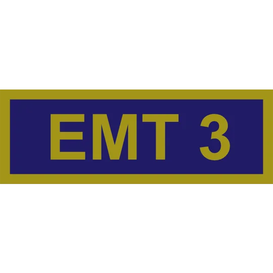 AK Alaska State Emergency Medical Technician Shoulder Patch EMT 3