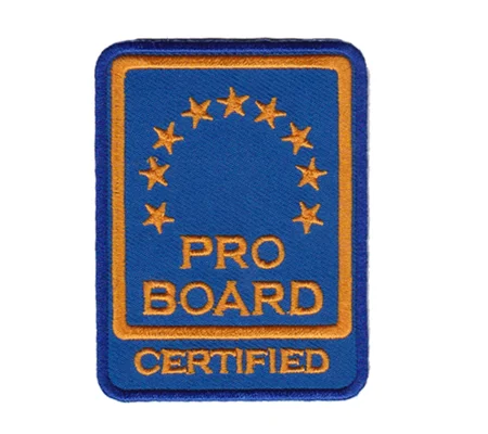 Nationally Certified Pro Board Fire Programs Shoulder Patch