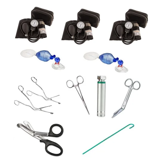 Pediatric ALS Broselow Bag with Color Coded Inserts Filled Stocked