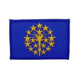 IN Indiana State Flag patch