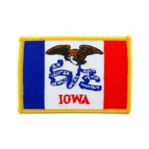 IO Iowa Flag Patch