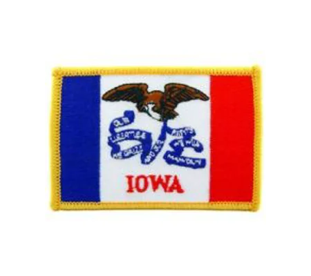 IO Iowa Flag Patch