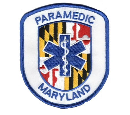 MD Maryland State EMTP Emergency Medical Paramedic Shoulder Patch