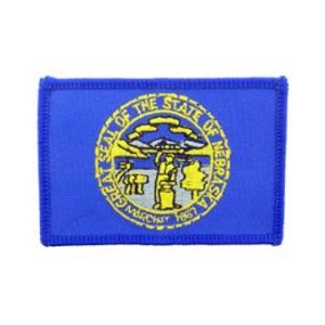 NE Nebraska State Flag Patch