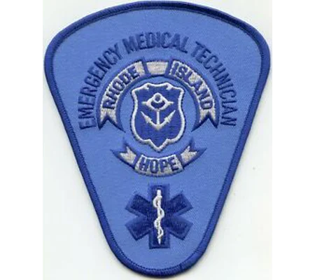 RI Rhode Island EMT Emergency Medical Technician Shoulder Patch
