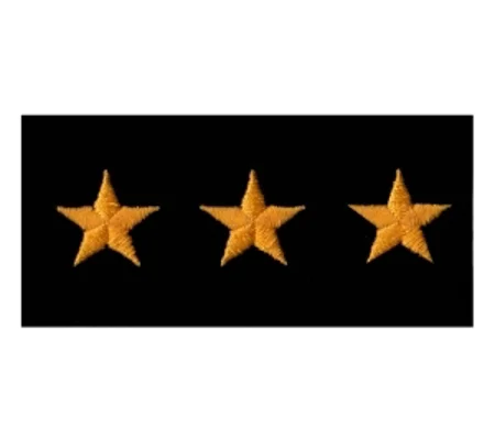 General Star s Felt Strip Gold on Black