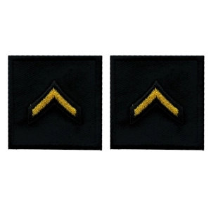 Private Embroidered Gold on Black Pair