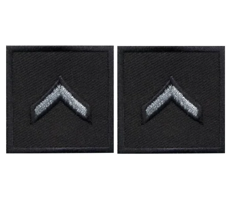 Private Embroidered Silver on Midnight Blue Pair