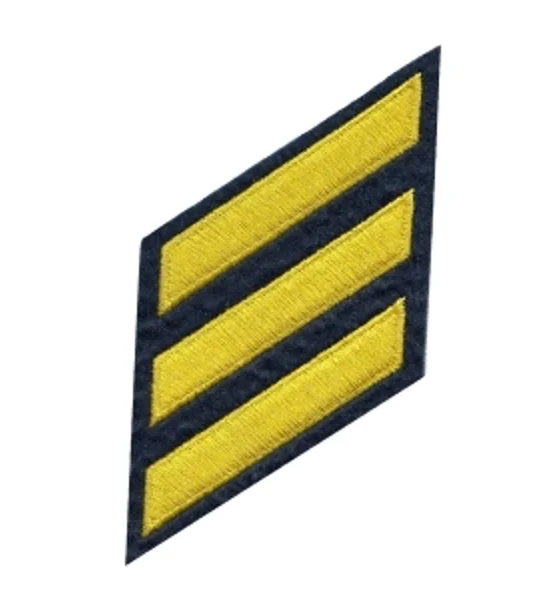 Service Stripes Years of Service Felt Sleeve M Gold on Navy