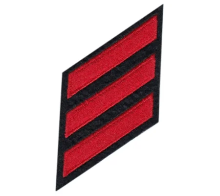 Service Stripes Years of Service Felt Sleeve Red - Midnight Blue