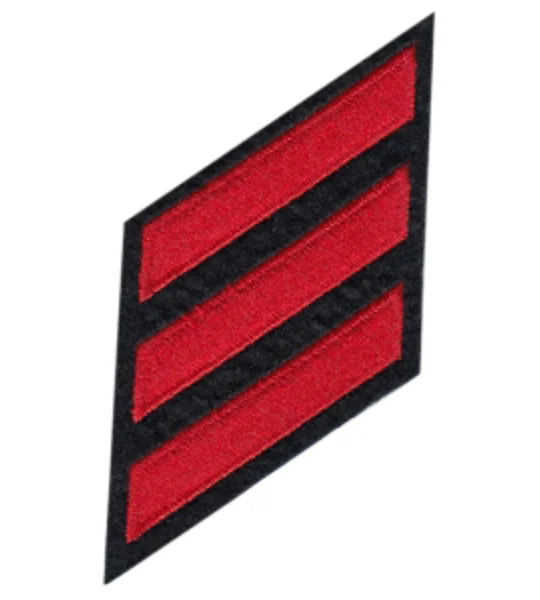 Service Stripes Years of Service Felt Sleeve Red - Midnight Blue