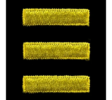 Service Bars Years of Service Felt Sleeve M Gold on Black