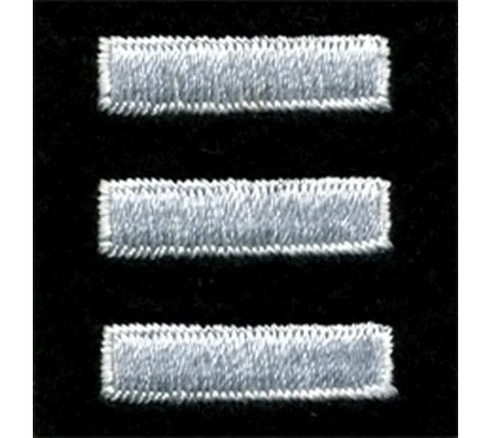 Service Bars Years of Service Felt Sleeve White on Black