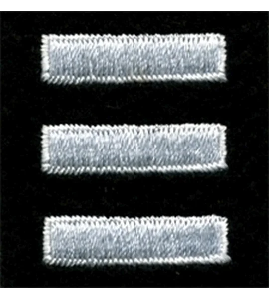Service Bars Years of Service Felt Sleeve White on Black