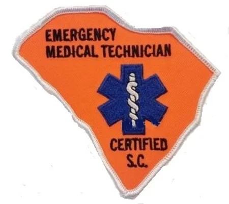 SC South Carolina Certified Emergency Medical Technician Patch