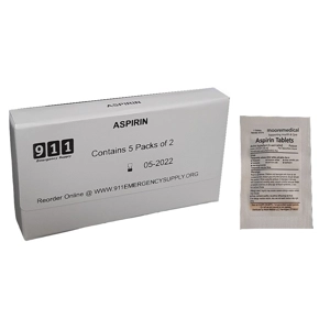 Kit Box Refill Aspirin 325 mg 5 packs of 2 Bayer