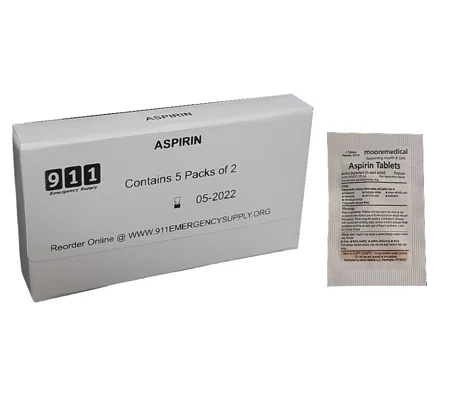 Kit Box Refill Aspirin 325 mg 5 packs of 2 Bayer