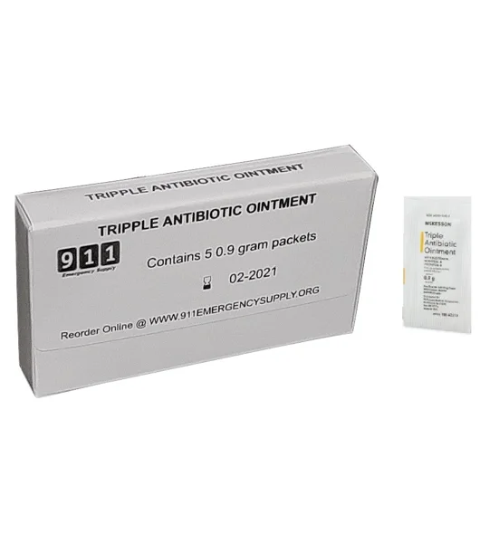 Kit Box Refill Tripple Antibiotic Ointment 0.9 gram Packets x 5
